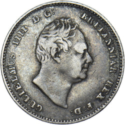 1835 Threepence - William IV British Silver Coin - Nice