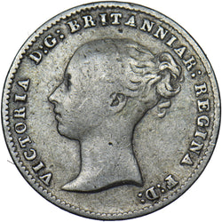 1845 Threepence - Victoria British Silver Coin
