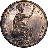 1841 Penny (No Colon) - Victoria British Copper Coin - Very Nice