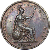 1848 Penny - Victoria British Copper Coin - Very Nice
