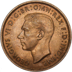 1944 Penny - George VI British Bronze Coin - Superb