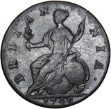1749 Halfpenny - George II British Copper Coin