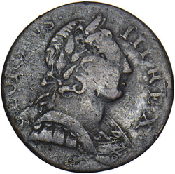 1774 Evasion Halfpenny - George III British Copper Coin