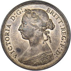 1890 Halfpenny - Victoria British Bronze Coin - Superb