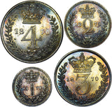 1870 Maundy Set  - Victoria British Silver Coins - Superb