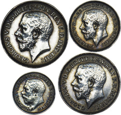1915 Maundy Set - George V British Silver Coins