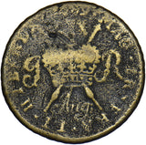 1689 Ireland Gunmoney Halfcrown (August) - James II Copper/Brass Coin