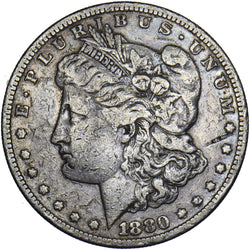 1880 S Morgan Dollar - USA Silver Coin - Nice
