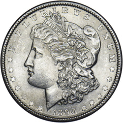 1890 Morgan Dollar - USA Silver Coin - Very Nice