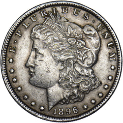 1896 Morgan Dollar - USA Silver Coin - Nice
