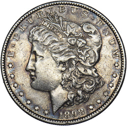 1898 Morgan Dollar - USA Silver Coin - Nice