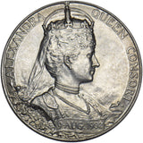 1902 Coronation Medal - Edward VII & Alexandra British Silver Medal 31mm