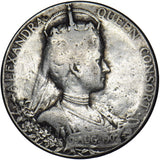1902 Coronation Medal - Edward VII & Alexandra British Silver Medal 31mm