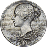 1897 Diamond Jubilee Medal - Victoria British Silver Medal 25.5 mm - Nice