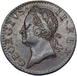 1760 Ireland Farthing - George II Copper Coin - Nice
