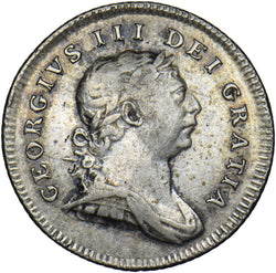 1805 Ireland 10 Pence Bank Token - George III Silver Coin - Nice