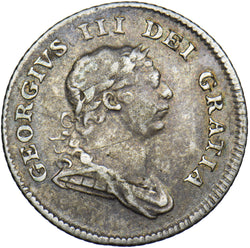 1805 Ireland 5 Pence Bank Token - George III Silver Coin - Nice