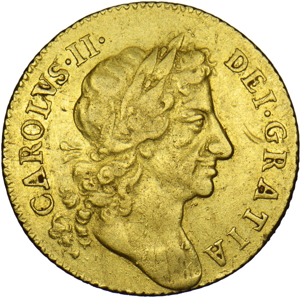 1679 Guinea - Charles II Gold Coin - Nice