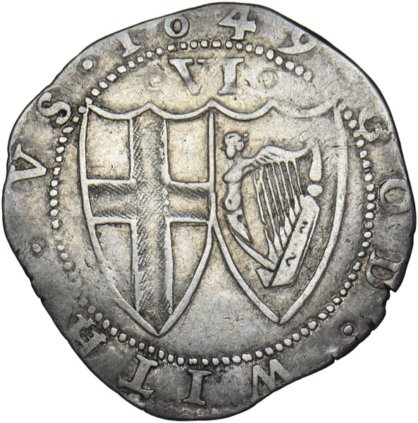 1649 Commonwealth Sixpence - British SIlver Coin