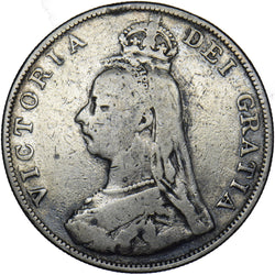 1889 Double Florin (Inverted 1) - Victoria British Silver Coin