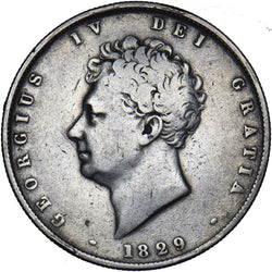 1829 Halfcrown - George IV British Silver Coin