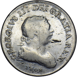1808 Ireland 30 Pence bank Token - George III Silver Coin