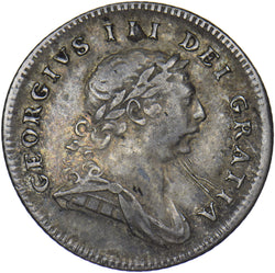 1805 Ireland 10 Pence Bank Token - George III Silver Coin - Nice