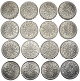 1953 - 1970 High Grade Florins Lot (16 Coins) - Elizabeth II British Coins