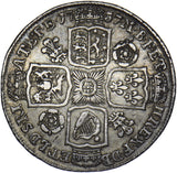 1737 Shilling - George II British Silver Coin - Nice