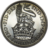 1927 Proof Shilling - George V British Silver Coin - Superb