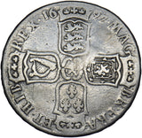 1697 E Halfcrown (Exeter Mint) - William III British Silver Coin
