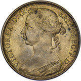1891 Penny - Victoria British Bronze Coin - Superb