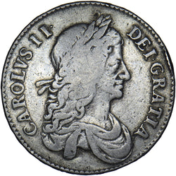 1663 Halfcrown - Charles II British Silver Coin