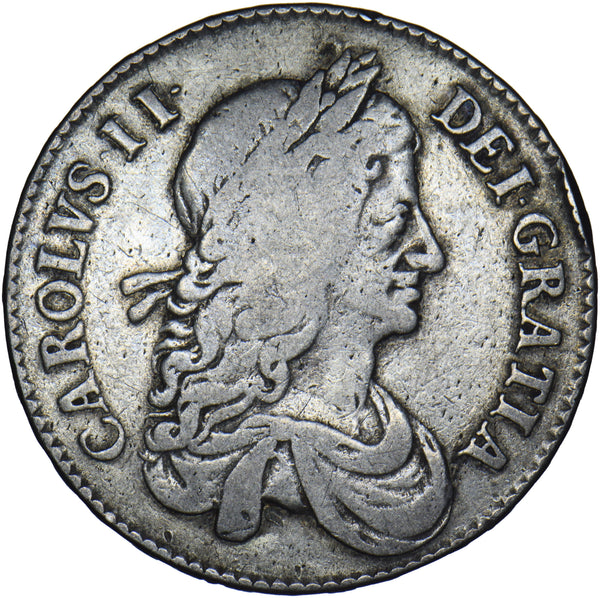 1663 Halfcrown - Charles II British Silver Coin