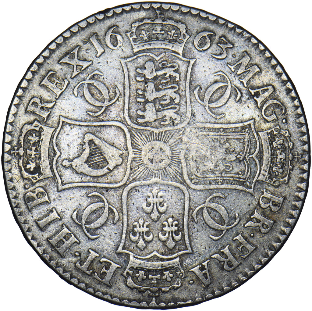 1663 Halfcrown - Charles II British Silver Coin – The Coin King