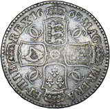 1663 Halfcrown - Charles II British Silver Coin