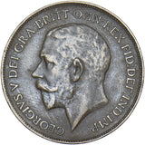 1911 Penny (Hollow Neck) - George V British Bronze Coin - Nice