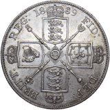 1889 Double Florin - Victoria British Silver Coin - Very Nice