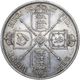 1887 Florin - Victoria British Silver Coin - Very Nice