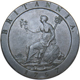 1797 Penny - George III British Copper Coin - Very Nice