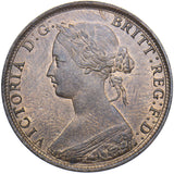 1862 Halfpenny - Victoria British Bronze Coin - Superb