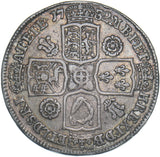 1732 Halfcrown - George II British Silver Coin - Nice