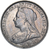 1895 Shilling (Small rose) - Victoria British Silver Coin - Very Nice