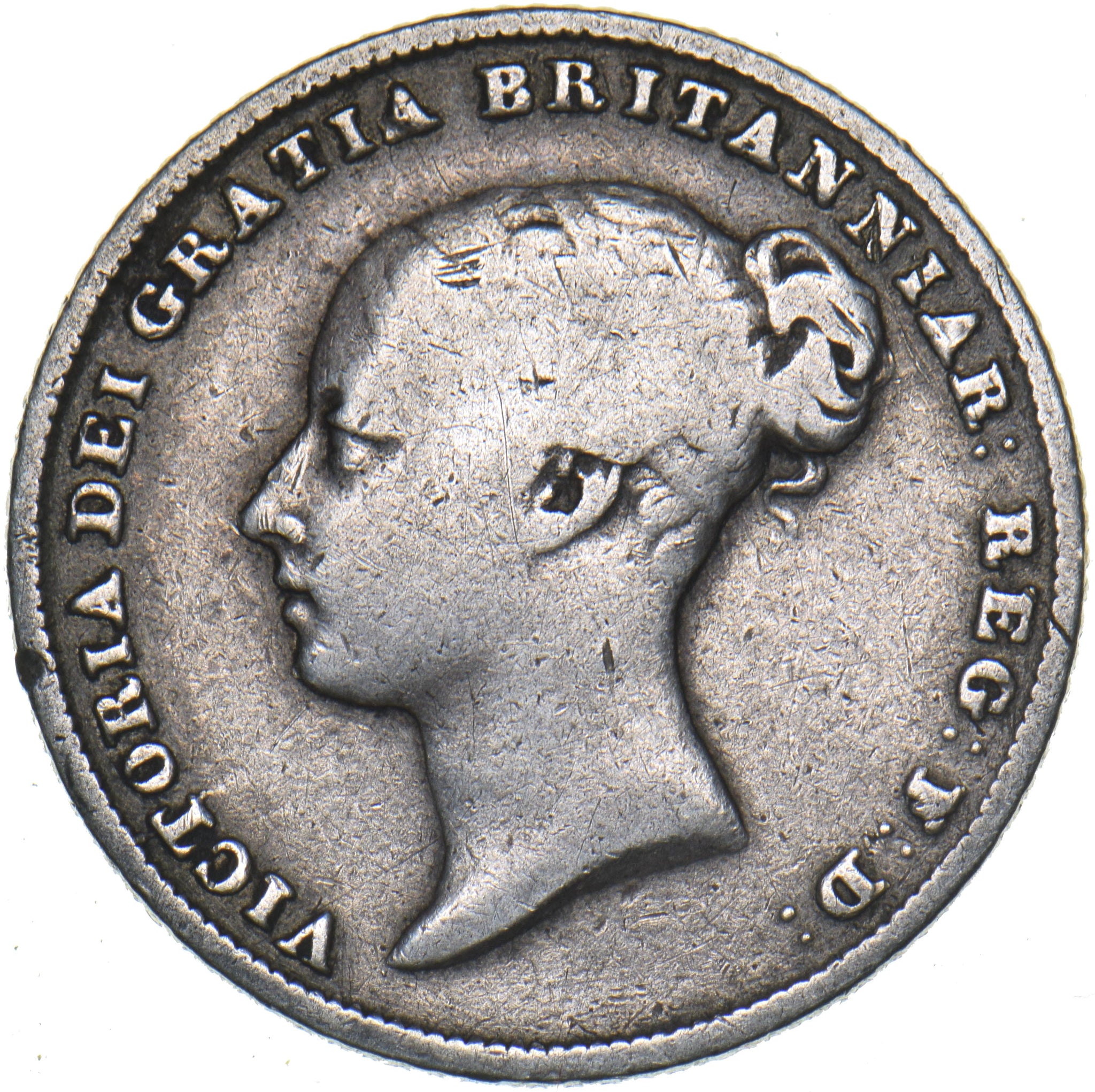 1856 Sixpence Victoria British Silver Coin The Coin King