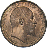 1902 Penny - Edward VII British Bronze Coin - Superb