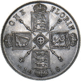 1918 Florin - George V British Silver Coin - Very Nice