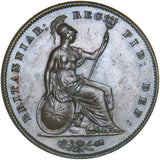 1858 Penny - Victoria British Copper Coin - Superb