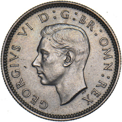 1952 Sixpence - George VI British  Coin - Very Nice