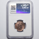 1799 Farthing (NGC MS 64 RB) - George III British Copper Coin - Superb