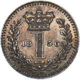 1856 Maundy Penny - Victoria British Silver Coin - Superb
